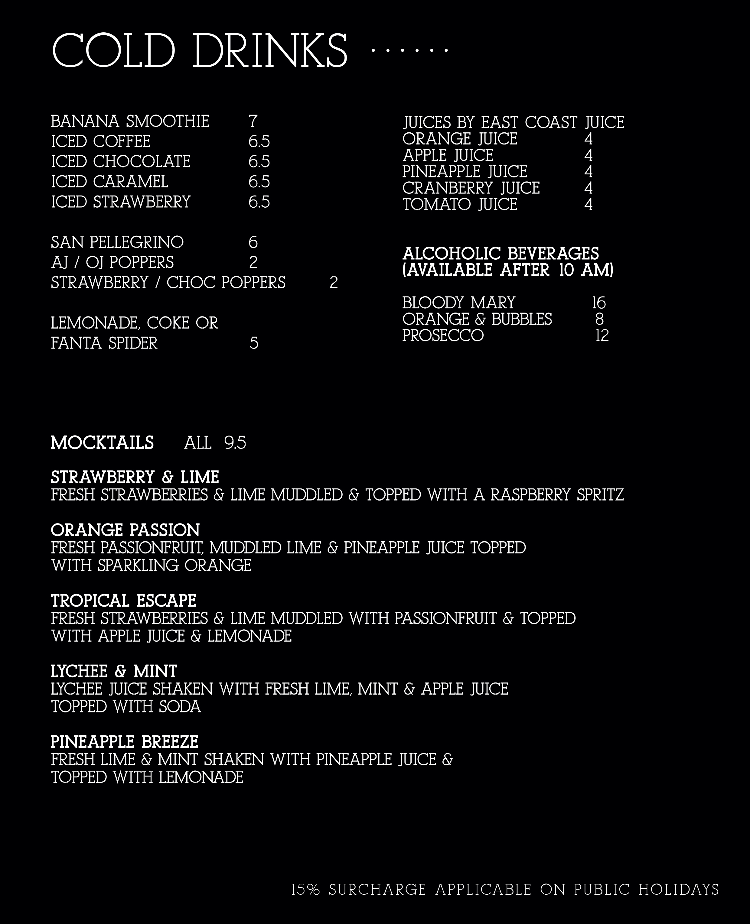 A4 Double Sided Laminated Breaky Drinks Sep 2019 Menu Copy